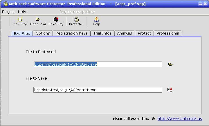 ACProtect standard Screenshot